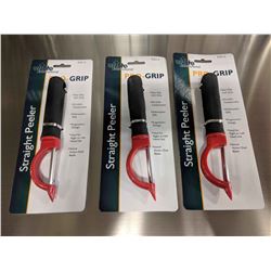 PRO-GRIP STRAIGHT PEELERS, UPDATE LOT OF 3