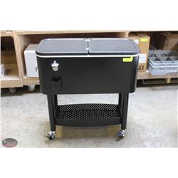 UPDATE 65QT COOLER CART W/ BOTTLE OPENER