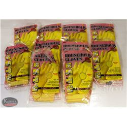 HOUSEHOLD GLOVES - 10 PAIRS - SMALL