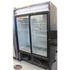Image 1 : R54) TRUE DOUBLE SLIDING GLASS DOOR COOLER
