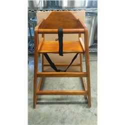 WALNUT HIGH CHAIR, JOHNSON-ROSE 4506