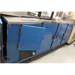 R117) PERLICK 3 DOOR KEGERATOR COOLER W/ 2 TOWERS