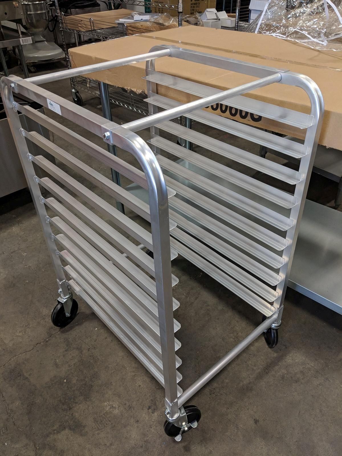 ALUMINUM 10 PAN BUN RACK, UPDATE APR-10HD