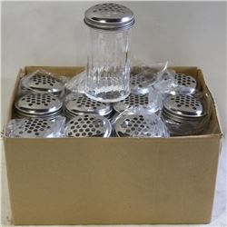 CHEESE OR PEPPER SHAKERS LOT OF 12 NEW