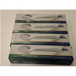 SS DESSERT SPOONS, WINDSOR SERIES - LOT OF 48
