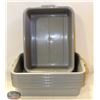 Image 1 : 5" DEEP GREY TOTE BINS - LOT OF 6