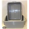 Image 1 : 5" DEEP GREY TOTE BINS - LOT OF 6