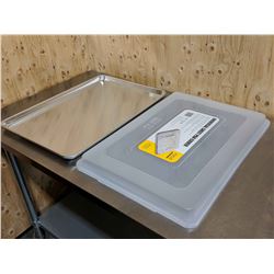 18" X 26" FULL SIZE ALUMINUM BUN PAN & COVER