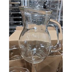 17OZ/500ML GLASS PITCHERS-LOT OF 12 (2 BOXES)