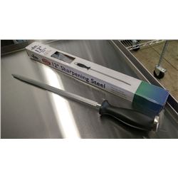 12" HIGH CARBON BUTCHER STEEL