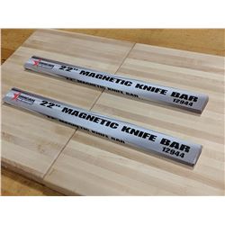 22" PLASTIC MAGNETIC KNIFE BARS - LOT OF 2