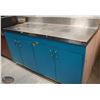 Image 1 : R155) STAINLESS STEEL TOP STORAGE CABINET
