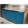 Image 1 : R156) STAINLESS STEEL TOP STORAGE CABINET