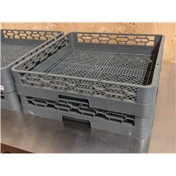 FLAT CUPS/CUTLERY DISH RACKS - LOT OF 2