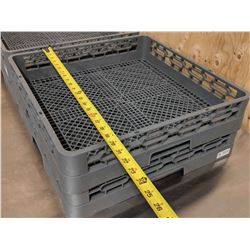 FLAT CUPS/CUTLERY DISH RACKS - LOT OF 2