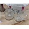 Image 1 : CRISTAL SUGAR & CREAMER-LOT OF 2 SETS (4 PIECES)