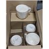 Image 1 : 9OZ/265ML WHITE PORCELAIN COFFEE CUPS-LOT OF 24