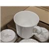 Image 1 : 9OZ/265ML WHITE PORCELAIN COFFEE CUPS-LOT OF 24
