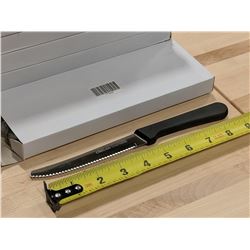 STEAK KNIVES POLY HANDLE & ROUNDED TIP-LOT OF 36