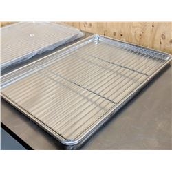 FULL SIZE BUN PAN WITH FLAT ALUMINUM RACK