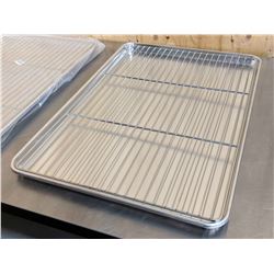 FULL SIZE BUN PAN WITH FLAT ALUMINUM RACK