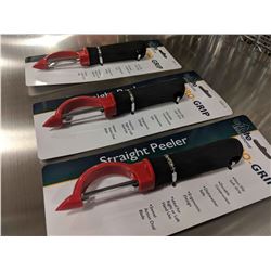 PRO-GRIP STRAIGHT PEELERS, UPDATE - LOT OF 3