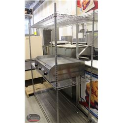 R82) 3 TIER CHROME WIRE RACK