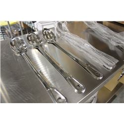 15" STAINLESS SLOTTED SPOONS - LOT OF 3