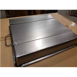 18 X 18 X 3.5" STRAPPED STEEL ROAST PAN