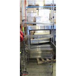 3' CHROME-WIRE 5-TIER COMMERCIAL STORAGE RACK