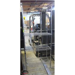 3' CHROME-WIRE 3-TIER COMMERCIAL STORAGE RACK