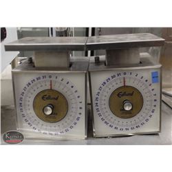 R114) LOT OF 2 EDLUND 31LBS SCALES
