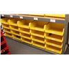 Image 1 : LOT OF 20 YELLOW PLASTIC STACKING STORAGE BINS