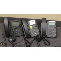 3 PLOYCOM OFFICE PHONES