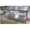 Image 1 : OMEGA 6' STAINLESS STEEL WORK TABLE W/ UNDERSHELF