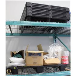 PALLET OF SHOE COVERS & SHIPPING SUPPLIES INCL.