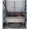 Image 1 : STAINLESS STEEL 2 COMPARTMENT SINK W/ PRE RINSE
