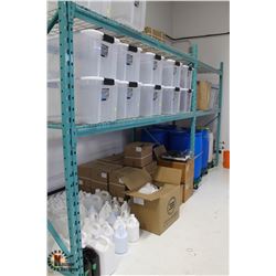 FIVE SECTIONS OF PALLET RACKING