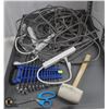 Image 1 : LOT OF EXTENSION CORDS, POWER BARS, METRIC WRENCH