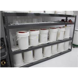 ULINE GREY FOUR TIER METAL STORAGE RACK