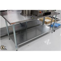 OMEGA STAINLESS STEEL WORKTABLES W/ UNDER SHELF
