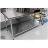 Image 1 : OMEGA STAINLESS STEEL WORKTABLES W/ UNDER SHELF