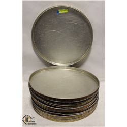 LOT OF 12 EXTRA LARGE 18" PIZZA PANS