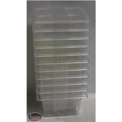 LOT OF 11 TRUE POLYCARBONATE 1/6TH-SIZE-4"