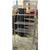 Image 1 : 3' CHROME-WIRE 5-TIER COMMERCIAL STORAGE RACK