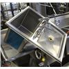 Image 1 : S/S COMBINATION SINK INSERT W/ DRAINPAN,2 FAUCET'S