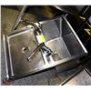 Image 1 : S/S COMBINATION SINK INSERT W/ DRAINPAN,2 FAUCET'S