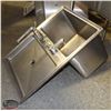Image 1 : S/S COMBINATION SINK INSERT W/ DRAINPAN,2 FAUCET'S