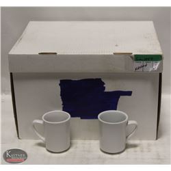 32 WHITE PORCELAIN COFFEE CUPS