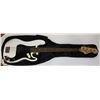 Image 1 : SQUIRE BASS ELECTRIC WHITE GUITAR WITH SOFT CASE.